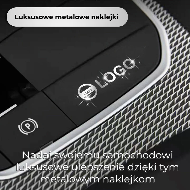 Luksusowe metalowe naklejki samochodowe