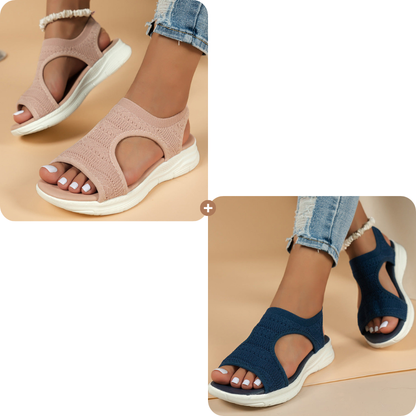 Wygodne, oddychające płaskie sandały
