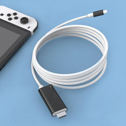 Adapter USB-C do HDMI – Przesyłaj obraz, graj i ładuj jednocześnie – Do Switch, telefonu i tabletu