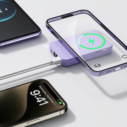 Magnetyczny Bezprzewodowy Powerbank ze Stojakiem