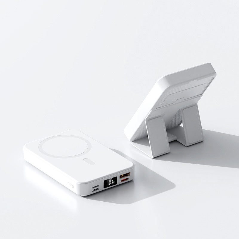 Magnetyczny Bezprzewodowy Powerbank ze Stojakiem