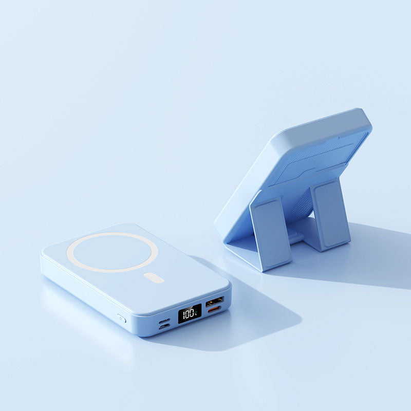Magnetyczny Bezprzewodowy Powerbank ze Stojakiem